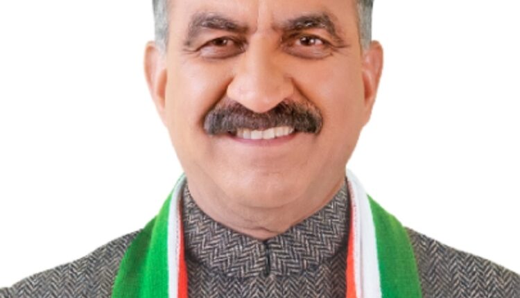 Chief Minister S.S. Sukhu